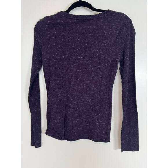 Merona Ultimate Tee Long Sleeve | Purple Heather | Size XS | NWT - Picture 3 of 6